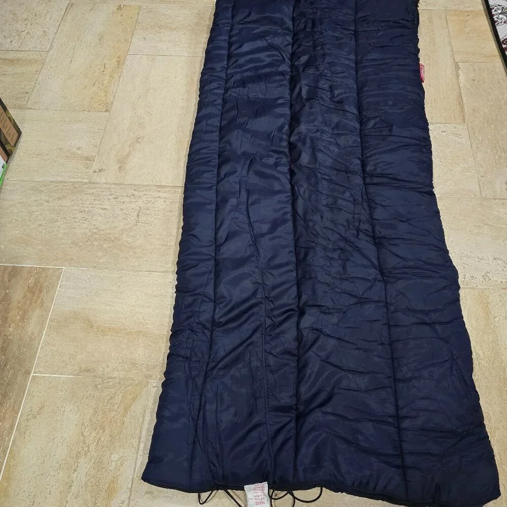 Coleman Brazos sleeping bag 20-30 degrees‎ navy blue roll up lined